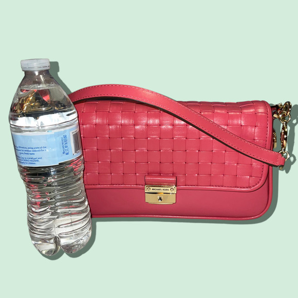 MICHAEL Michael Kors Small Bradshaw Woven Leather Shoulder Bag NWT - Picture 9 of 13